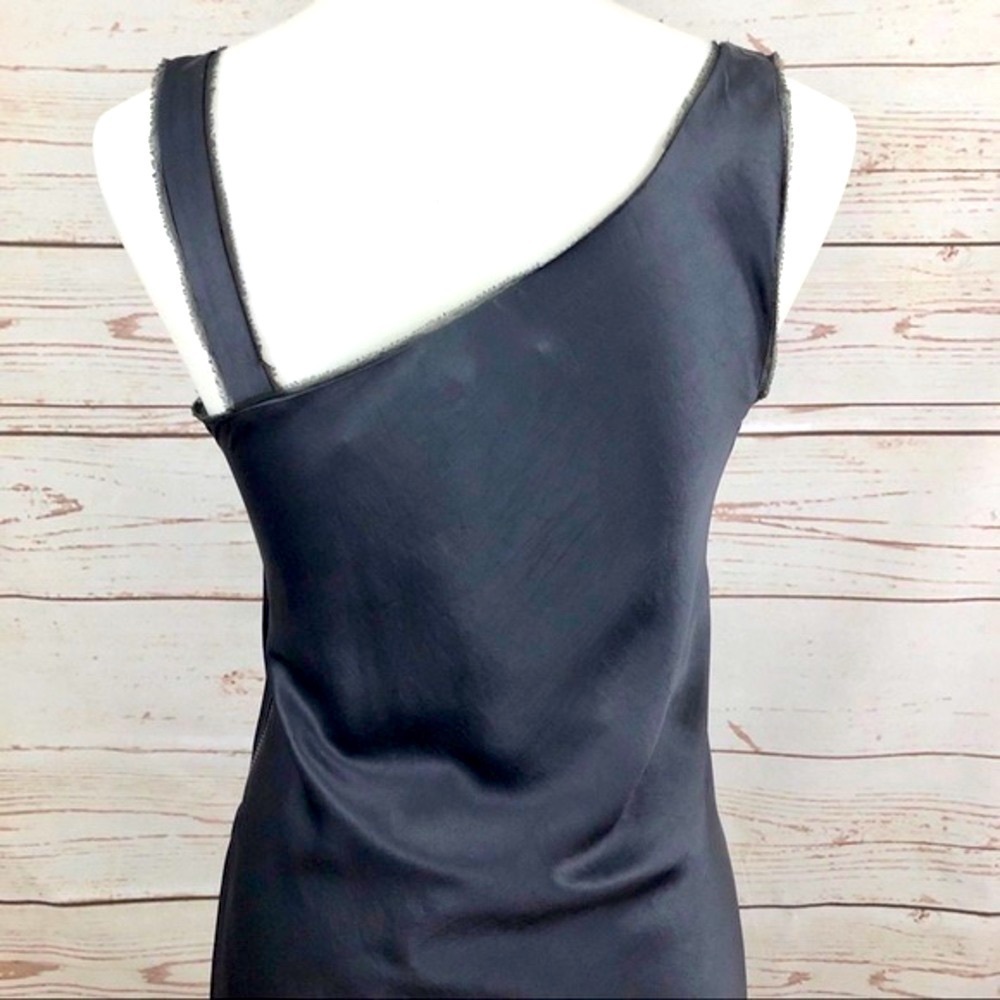 Helmut Lang,Benny Dress,Stunning Shimmer,Asymmetrical,Side-Zip, EUC, Size 6 - Picture 16 of 17